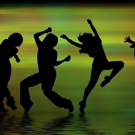 Preview 185685 music dancing silhouettes shapes shadows people dance movement fun p